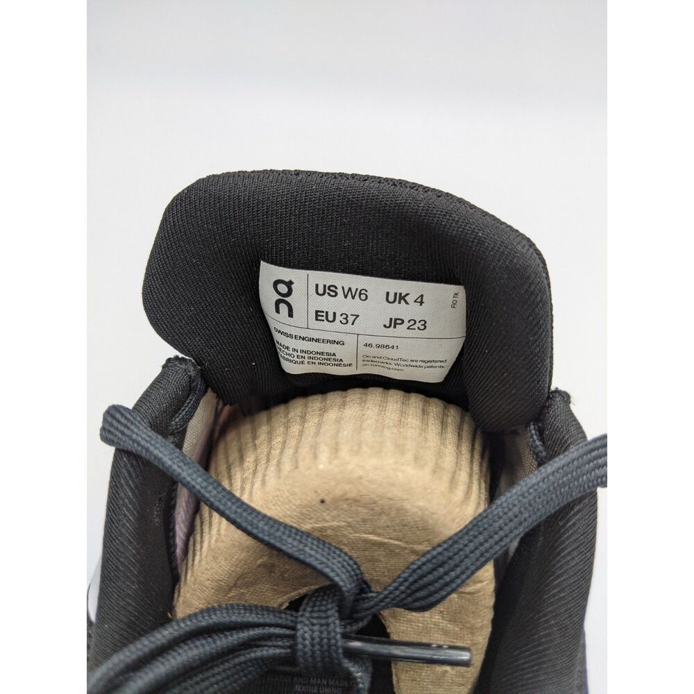 On Women's Cloudrunner Sneakers, Heron/Black, 6 Medium US - Picture 9 of 9